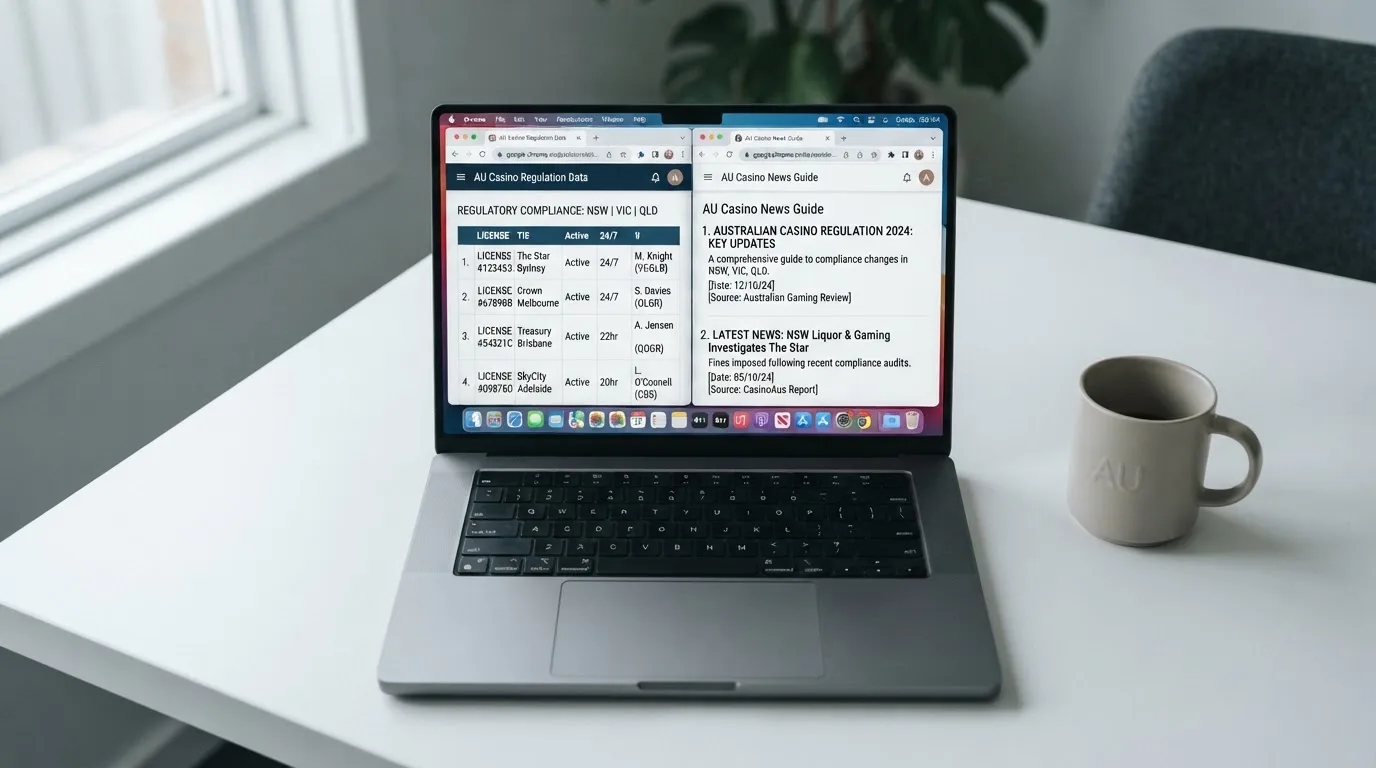 A laptop screen split between two browser tabs, one showing a comparison table and the other a search results page.