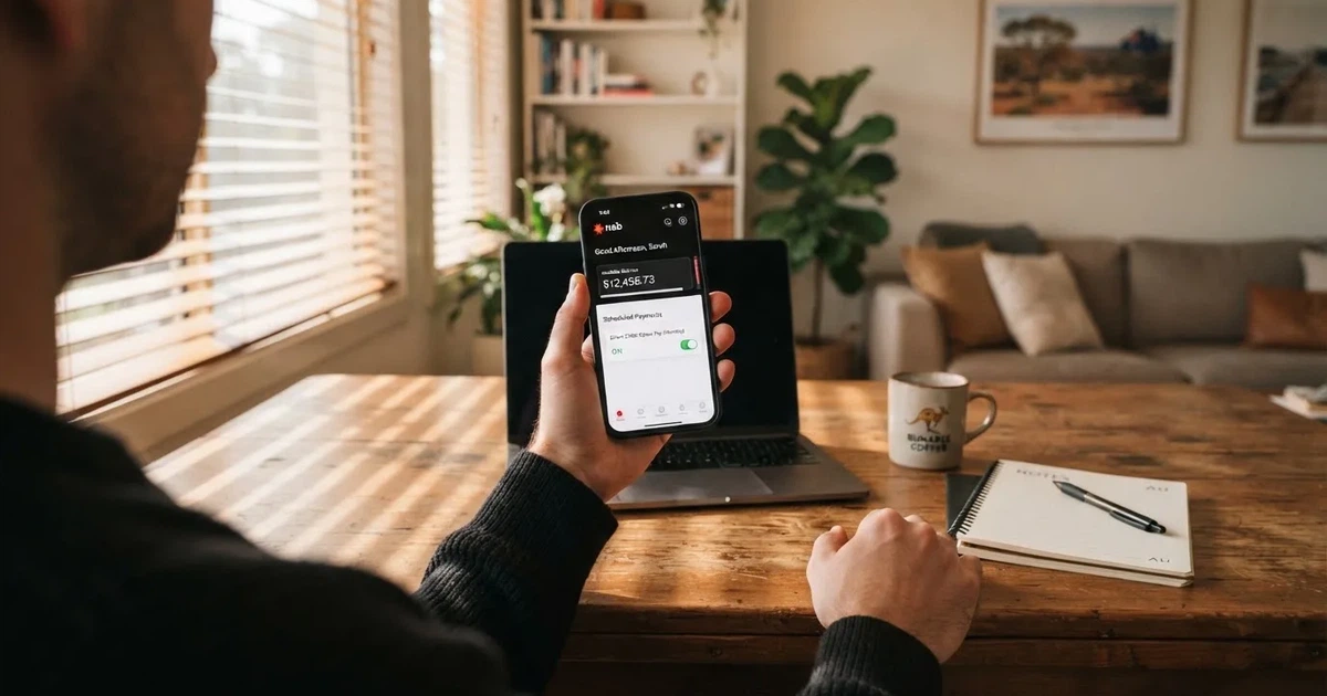 A hand holding a bank card next to a laptop showing an online payment form.