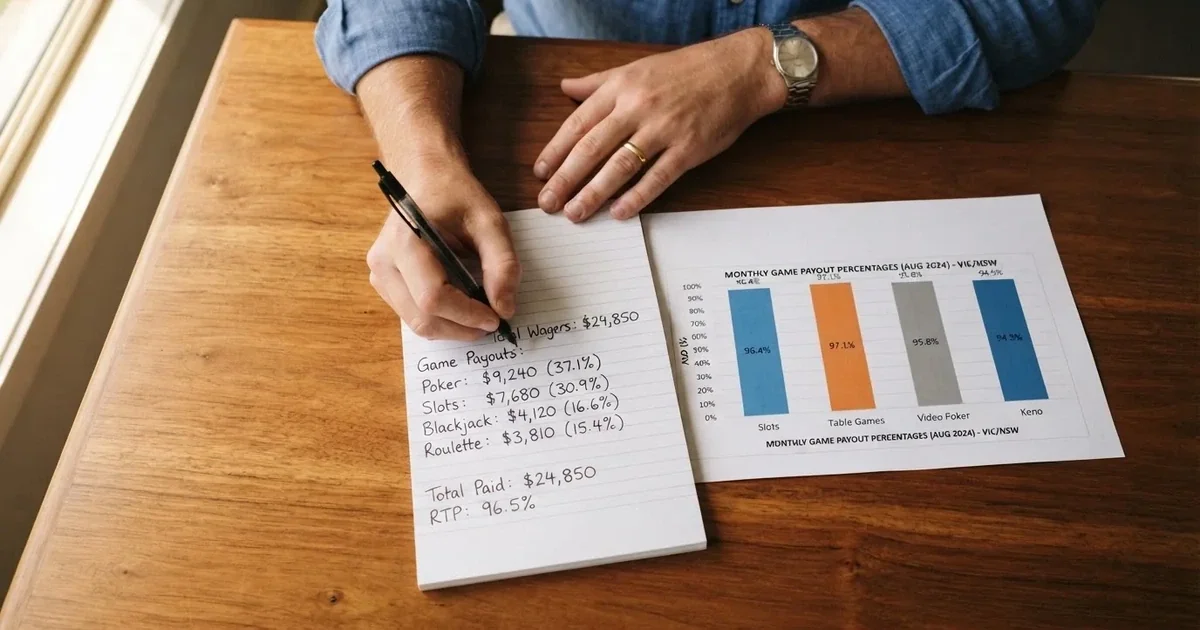 A calculator sitting next to a printed percentage chart on a desk.